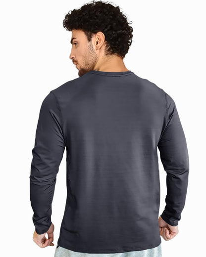 Eyebogler Men Dry Fit Round Neck Full Sleeve Activewear Tshirt