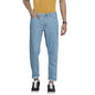 The Indian Garage Co Men Dad Fit Colorblocked Mid-Rise Jeans Blue