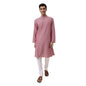 Fabindia MenS Cotton Woven Slim Fit Kurta (1030815Red_Red