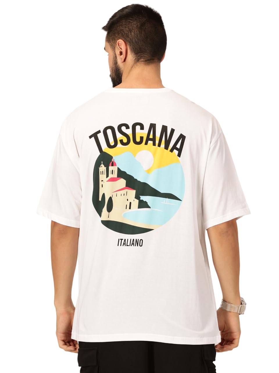 Thomas Scott Mens Oversized Fit T-Shirt (TSKOversized_White Greece