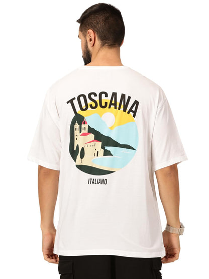 Thomas Scott Mens Oversized Fit T-Shirt (TSKOversized_White Greece