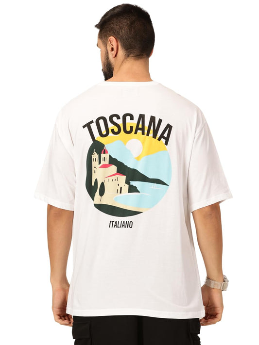 Thomas Scott Mens Oversized Fit T-Shirt (TSKOversized_White Greece
