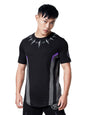 The Souled Store | Men Official Round Neck Black Panther for TChalla |Half Sleeve 100% Cotton Balck Color | Printed Drop Cut T-