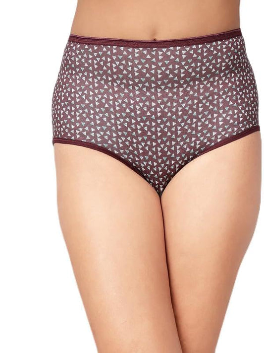 Clovia WomenS Cotton Pack Of 3 High Waist Printed Hipster Panties (Pnc530750_Multi_Xl) Multicolour