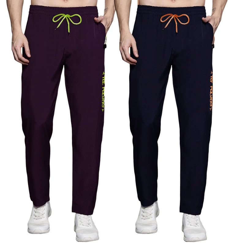 Pinkmint Combo Track Pant for Men Soild with Pocket Active Wear ll Gym Wear (Pack of 2)