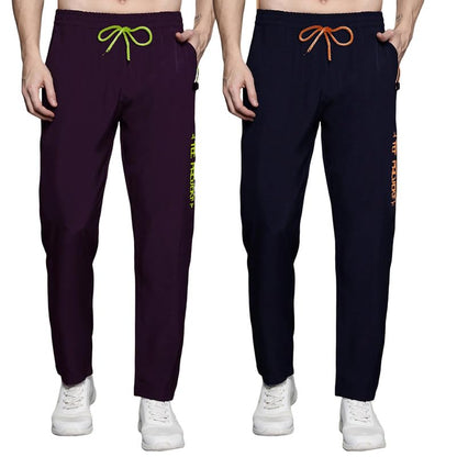 Pinkmint Combo Track Pant for Men Soild with Pocket Active Wear ll Gym Wear (Pack of 2)