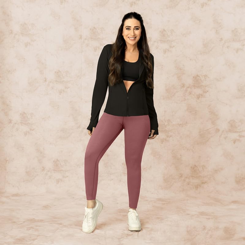 BlissClub The Ultimate Leggings Lite, Ankle Length Tights for Women for Gym, Yoga and Workout with High Waist,Tall Variant