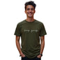 Nobero MenS Typography Printed Regular Fit T-Shirt (1M-Twts-C1163-Pbl_Olive Green
