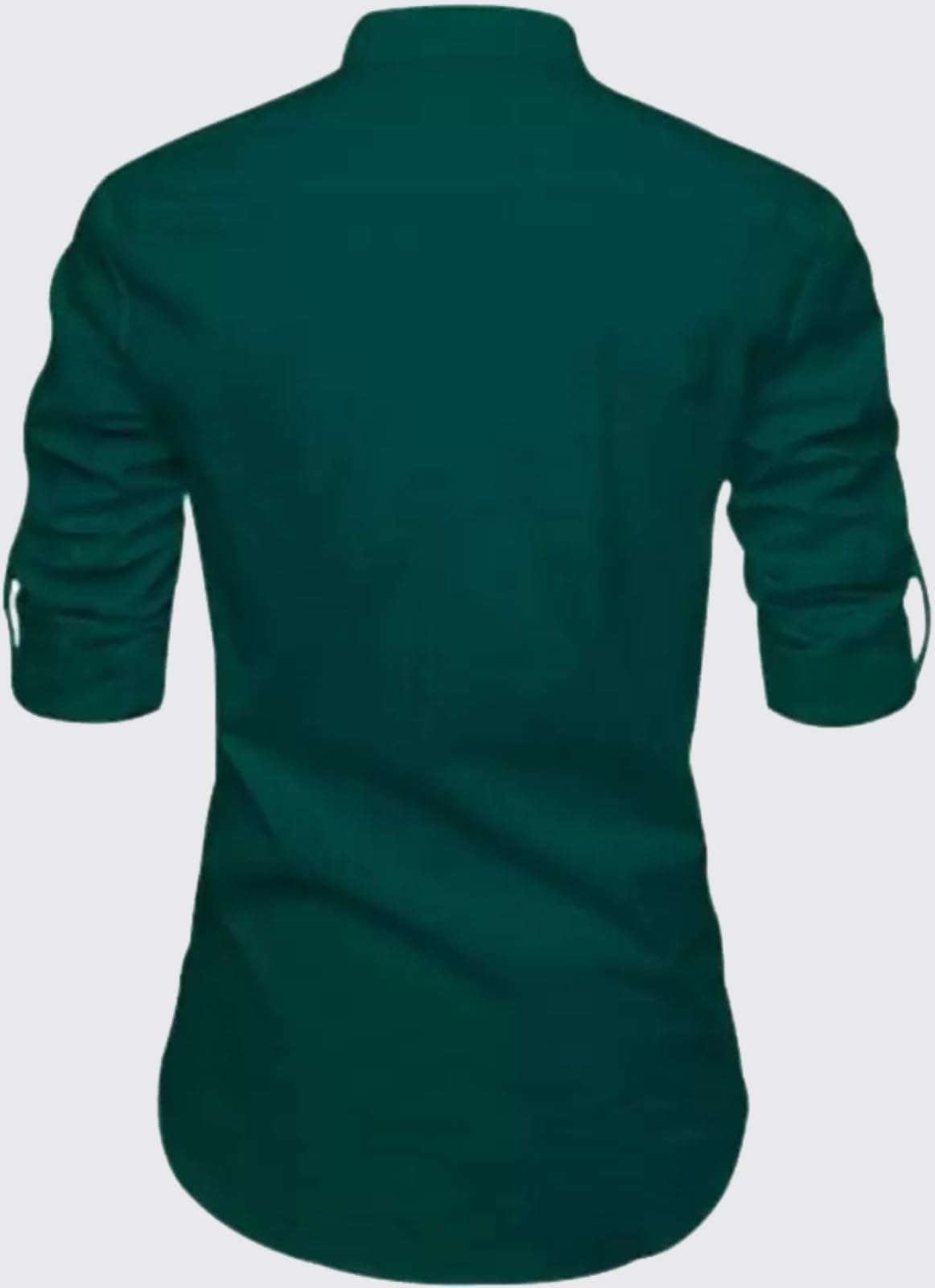 Deemoon MenS Full Sleeve Short Kurta Shirt With A Trendy Mandarin Collar Crafted From A Premium Cotton Blend For Comfort Ideal