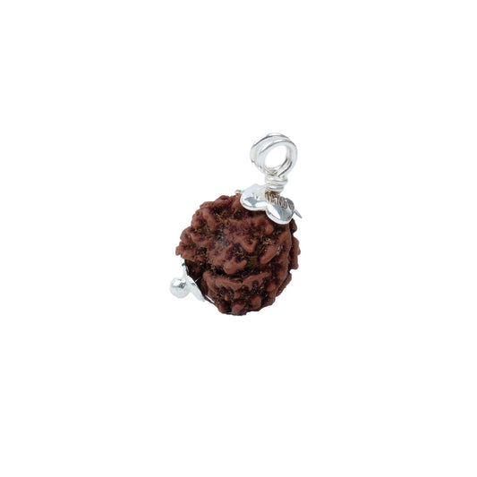 Astrotalk Nepal Origin 3 Mukhi Rudraksha with Silver-Capping | Ignite Self-Transformation & Confidence | Emotional Healing, Mental Clarity & Strength | Sacred Rudraksha Bead for Women & Men