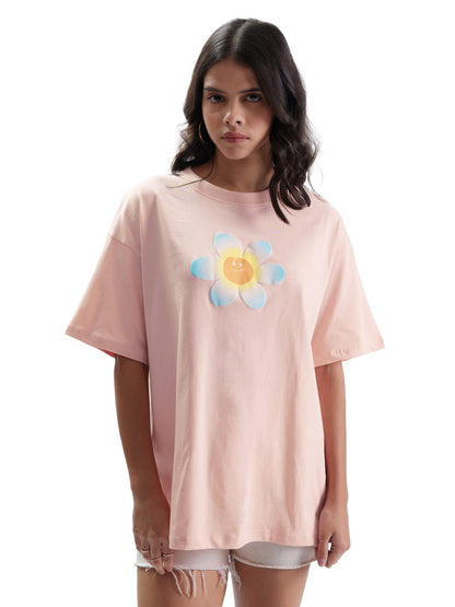 The Souled Store TSS Originals: Beach Vibes Women Oversized T-Shirts