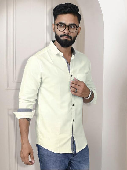 Pinkmint Combo Cotton Shirt for Men Button Down Spread Collar Shirt