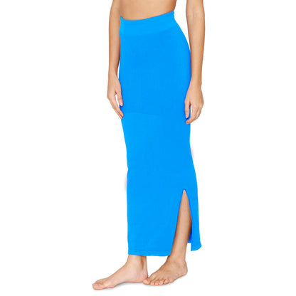 Zivame All Day Seamless Mermaid Saree Shapewear with Removable Drawcord for Women - Blue1