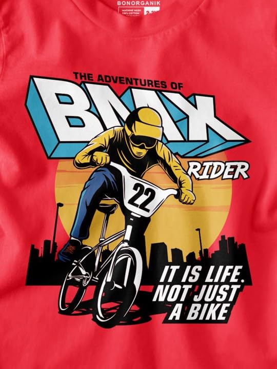 Bon Organik Boys Regular Fit T-Shirt (BON11973_Red