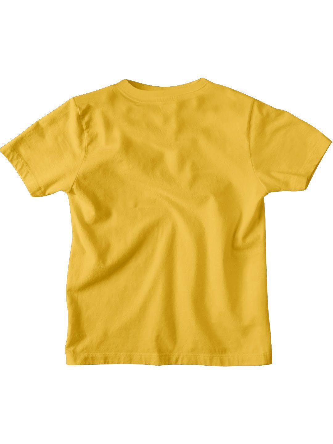 Bon Organik Boys Regular Fit T-Shirt (BON12187_Yellow