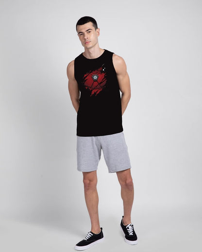 Bewakoof Mens Iron Man Graphic Printed 100% Cotton T-Shirt - Regular Fit, Round Neck, Sleeveless
