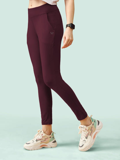 Lyra Premium Cotton Lycra High Waist Ankle Leggings For Women