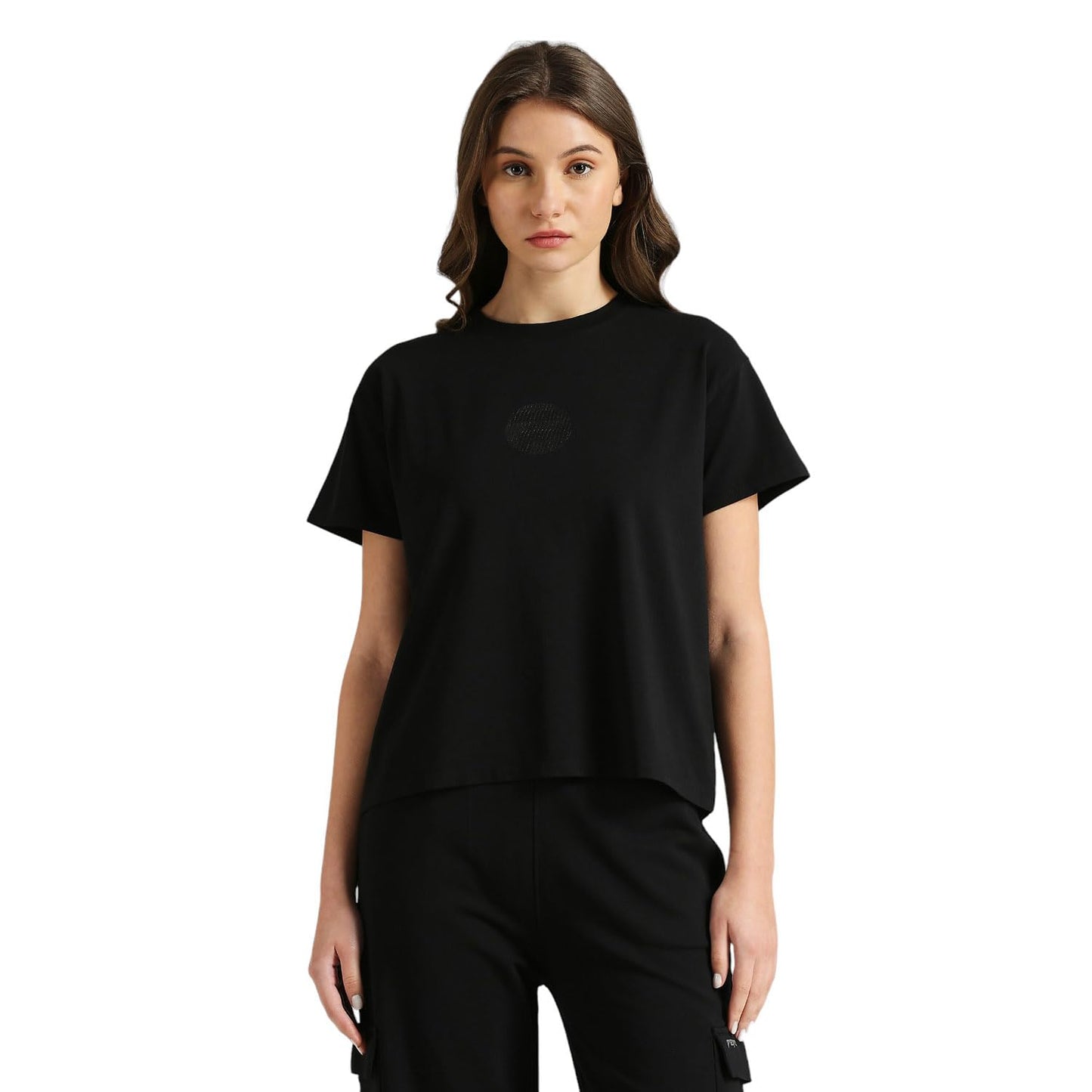 Pepe Jeans Claire Regular Fit Tee With Graphic Print Black