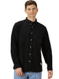 Thomas Scott Mens | Full Sleeve | Solid | Slim Fit | 100% Cotton | Spread Collar | Casual Shirts (Available in Plus Size) (Black
