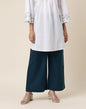 Fabindia Women's Blue Rayon Blend Regular Fit Pallazo
