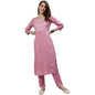 anubhutee Womens Ethnic Motifs Yoke Design Regular Mirror Work Kurta with Trousers
