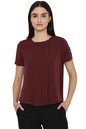 Allen Solly Women Solid Polyester Round Neck Shirt