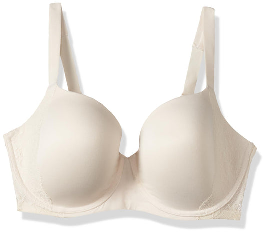 Clovia Womens Padded Underwired Demi Cup T-Shirt Bra with Balconette Style in White_BR2349R18_White_38DDD