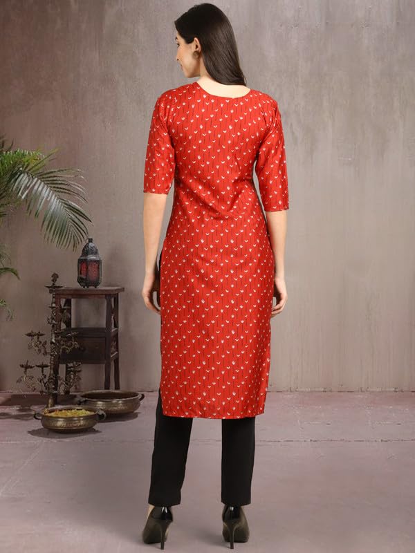 Pinkmint Elegant Printed Crepe KurtiS For WomenS (Pack Of 5)