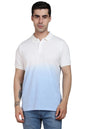 Dennis Lingo Mens Cotton Blue Solid Polo T-Shirt