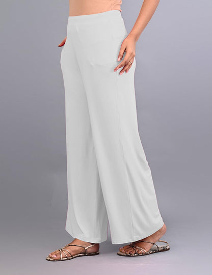 Lyra Viscose Palazzo For Women White