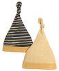 BUMZEE Mustard & Grey Baby Boys Knotted Cap Pack of 2 Age - 3-6 Months (Peb8604C-mst.Gry)