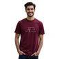 Nobero MenS Graphic Print Regular Fit T-Shirt (1M-Twts-C0561-Wr_Wine Red