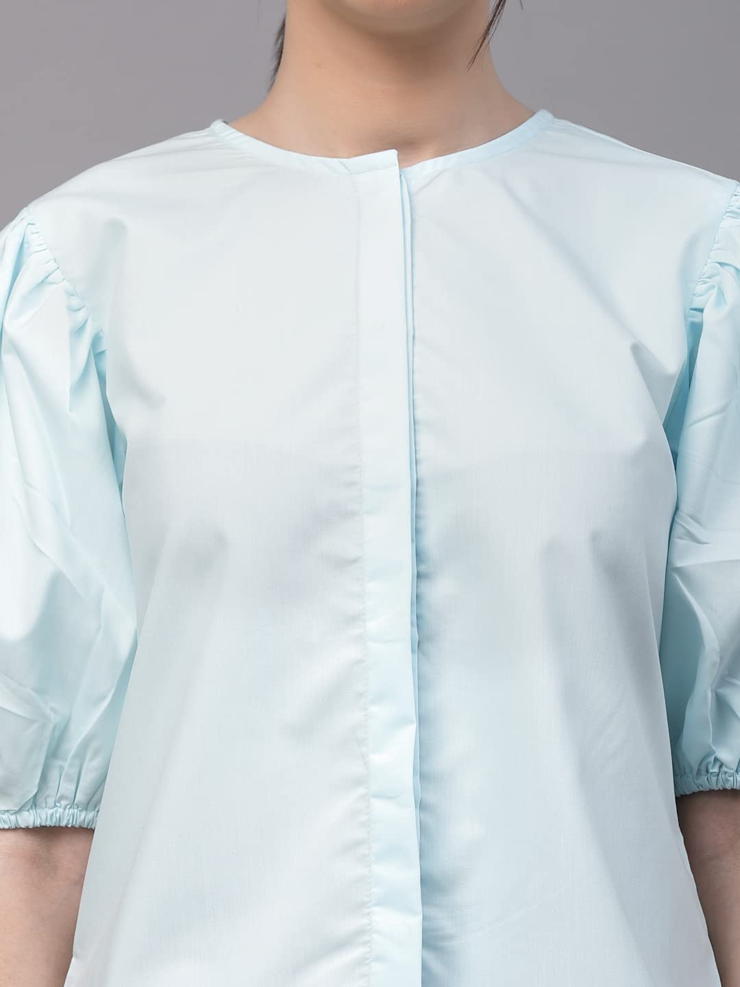 Style Quotient Women Solid White Polycotton Regular Formal Shirt