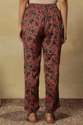 Folksong Strechable Straight Pants for Women | Trousers for Women | W for Woman
