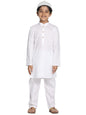 Vastramay Boys Pure Cotton White Kurta And Pyjama Set With Muslim Cap  Soft & Comfortable Festive