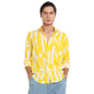 Campus Sutra Mens Lemon Yellow Abstract Print Shirt for Everyday Wear | Spread Collar | Button Closure | Long Sleeve | Heavy Ra