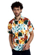 Greciilooks For Casual Stylish Printed Regular Fit | Men Formal Half Sleeve Shirt (Gl-Ms-6046_Multicolour