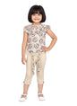 Aarika Girls Peach Colour Blended Dress-(3-9 Years)-(Oct_Dr-1606-Peach-24)