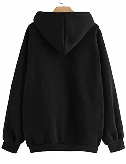 JUNEBERRY Women Sweatshirt with Hoodies, Cotton Blend Full Sleeves Jumper Women Winter Wear, Round Neck Regular Fit Long Sleeve