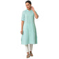 Aurelia WomenS Rayon Solid Regular Green A-Line Shirt Collar Kurta (23Fea13804-702949