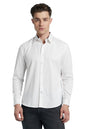 Dennis Lingo Men Cotton Regular Fit Solid Shirts White