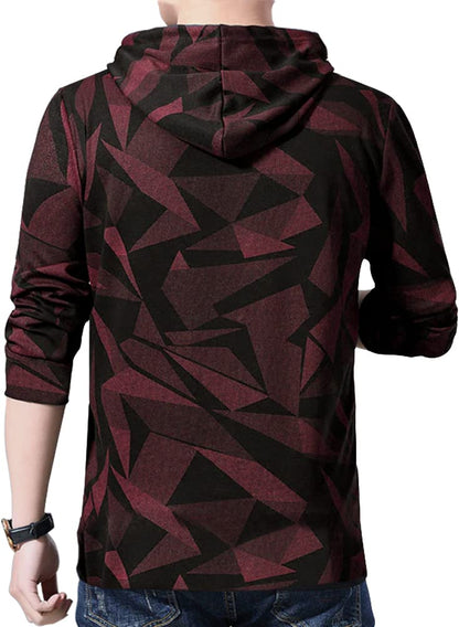 Eyebogler Mens Cotton Regular Fit T-Shirt Red