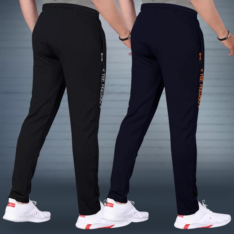 Pinkmint Combo Track for Men Lycra with Pocket for Gym, Tracking, Toga, Sport, Home