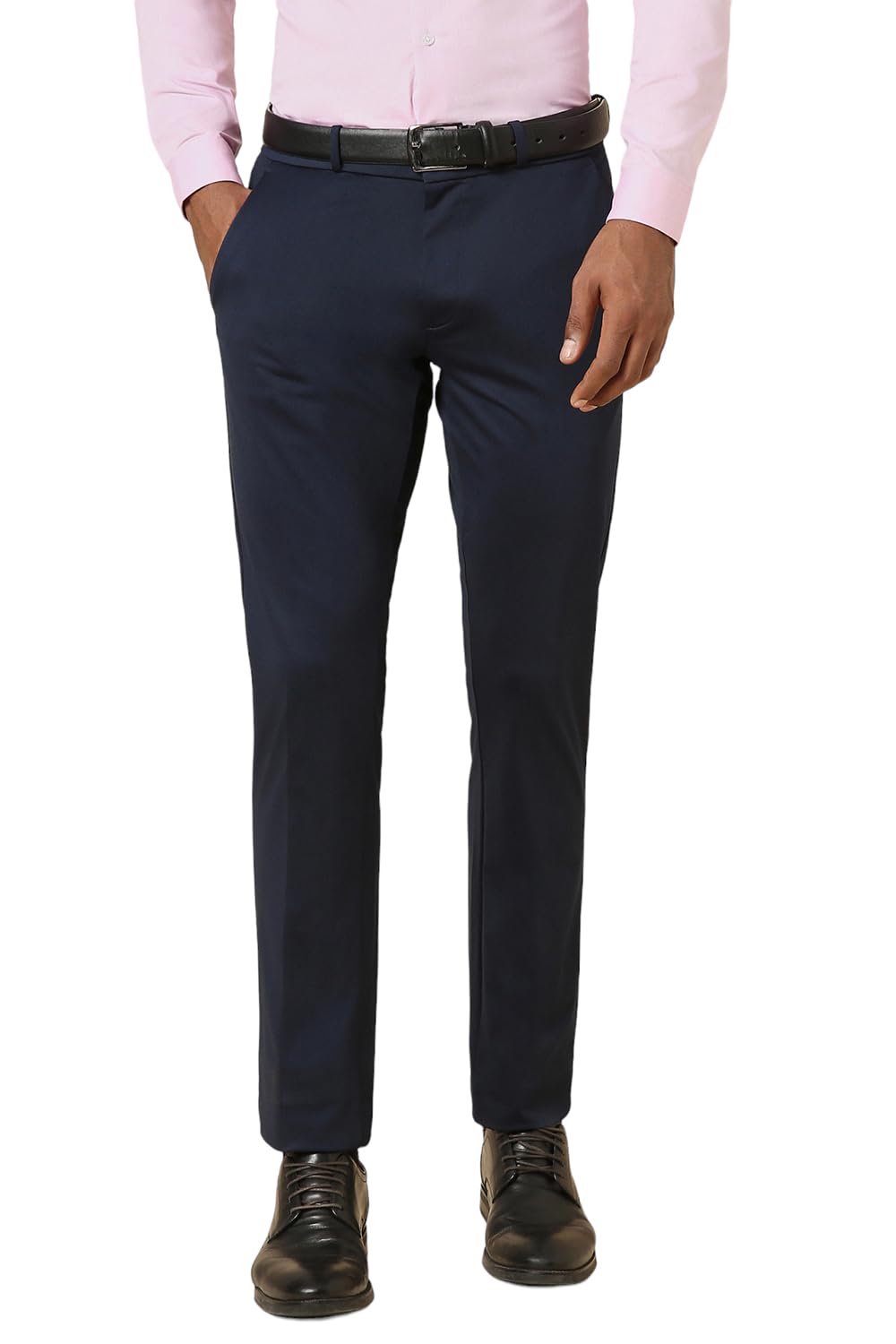 Allen Solly Men Slim Fit Solid Casual Formal Polyester Pants