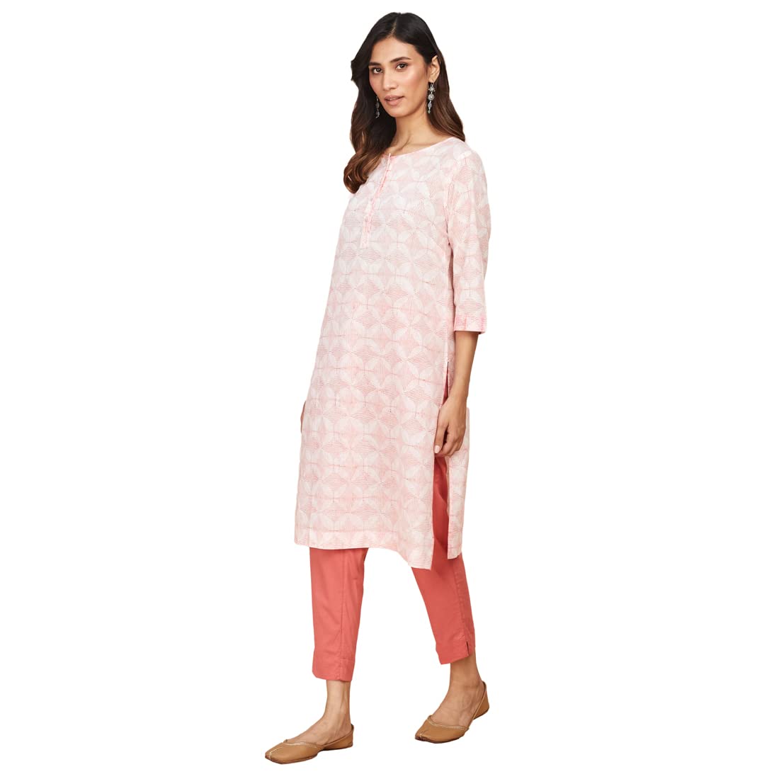 Fabindia Women's Kurta Knee Length