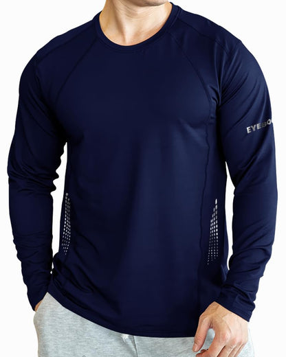Noble Monk MenS Solid Full Sleeve Activewear T-Shirt Regular Fit For Casual Wear | Modern Clothing T-Shirt Comfort Fit And High