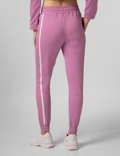 FYLTR Womens Joggers with Side Tape Detailing - Elasticated Waistband | Contrast Drwacord | Elastic Hem