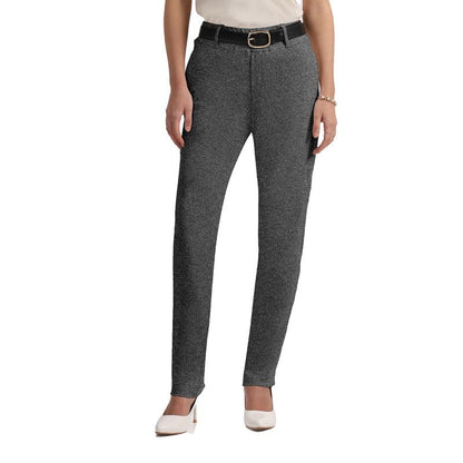 BlissClub Work-to-Wine Twill Straight Pants -Tall Above 55, Twill Pattern, Cotton Pants, Breathable and Stretchy