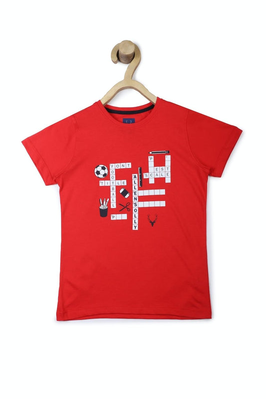 Allen Solly Boys Regular Fit Printed Graphic T-Shirt
