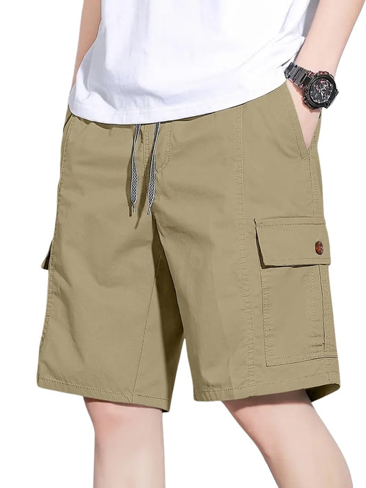 Greciilooks MenS Casual Shorts (Gl-M.Short-Sh339_Khakhi